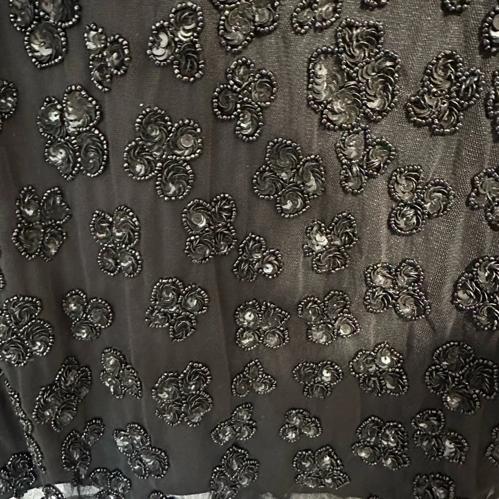 ✔️58B/68B/67B ❤️ BNWT MAC DUGGAL FLOUNCE SLEEVE BEADED MIDI DRESS #10827 - Picture 9 of 12